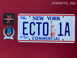 AYKROYD_050 - Ghostbusters ECTO 1A White License Plate Autographed By Dan Aykroyd