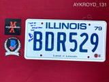 AYKROYD_131 - The Blues Brothers BDR529 License Plate Autographed By Dan Aykroyd