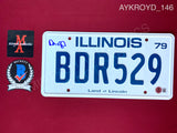 AYKROYD_146 - The Blues Brothers BDR529 License Plate Autographed By Dan Aykroyd
