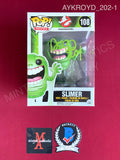 AYKROYD_202 - Ghostbusters 108 Slimer Funko Pop! Autographed By Dan Aykroyd