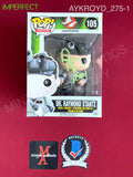 AYKROYD_275 - Ghostbusters 105 Dr. Raymond Stantz Funko Pop! (IMPERFECT) Autographed By Dan Aykroyd