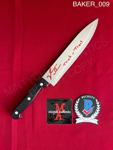 BAKER_009 - Real 8" Steel Knife Autographed By Dylan Baker