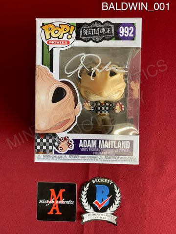 BALDWIN_001 - Pop! Movies Bettlejuice 992 Adam Maitland Funko Pop! Autographed By Alec Baldwin