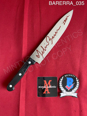 BARERRA_035 - Real 8" Steel Knife Autographed By Melissa Barrera