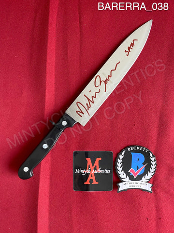 BARERRA_038 - Real 8" Steel Knife Autographed By Melissa Barrera