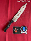 BARERRA_041 - Real 8" Steel Knife Autographed By Melissa Barrera