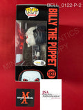 BELL_0122 - Saw 1823 Billy The Puppet SCARE FAIR Funko Pop! Autographed By Tobin Bell