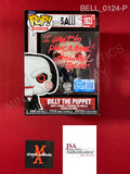 BELL_0124 - Saw 1823 Billy The Puppet SCARE FAIR Funko Pop! Autographed By Tobin Bell