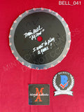 BELL_041 - Real 7" Black Steel Saw Blade Autographed By Tobin Bell