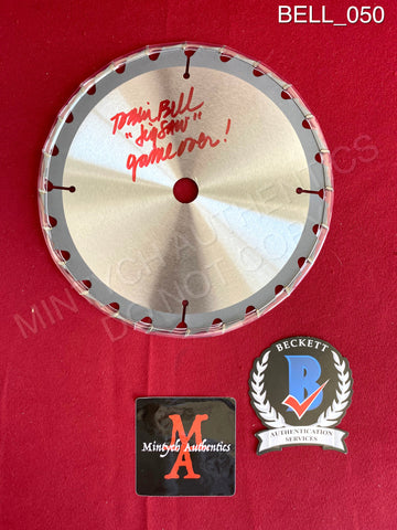 BELL_050 - Real 7" Steel Saw Blade Autographed By Tobin Bell