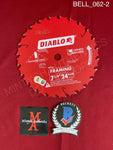 BELL_062 - Real 7" Steel Saw Blade Steel Saw Blade Autographed By Tobin Bell