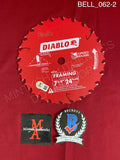 BELL_062 - Real 7" Steel Saw Blade Steel Saw Blade Autographed By Tobin Bell