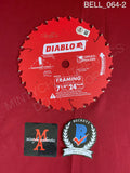 BELL_064 - Real 7" Steel Saw Blade Steel Saw Blade Autographed By Tobin Bell