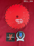 BELL_064 - Real 7" Steel Saw Blade Steel Saw Blade Autographed By Tobin Bell