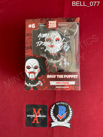 BELL_077 - Saw Billy The Puppet YouTooz Vinyl Figure Autographed By Tobin Bell