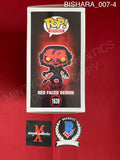 BISHARA_007 - Insidious 1639 Red Faced Demon Funko Pop! Autographed By Joseph Bishara