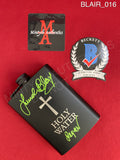 BLAIR_016 - Metal Holy Water Flask Metal Holy Water Flask Autographed By Linda Blair