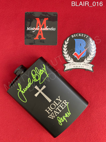 BLAIR_016 - Metal Holy Water Flask Metal Holy Water Flask Autographed By Linda Blair