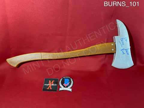 BURNS_101 - Officially Licensed The Shining Plastic Axe Autographed By Lisa & Louise Burns