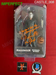 CASTLE_008 - Michael Myers "Scream Greats" 8" Trick or Treat Studios  Figure (IMPERFECT) Autographed By Nick Castle