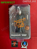 CASTLE_012 - Michael Myers "Scream Greats" 8" Trick or Treat Studios  Figure (IMPERFECT) Autographed By Nick CastleÊ