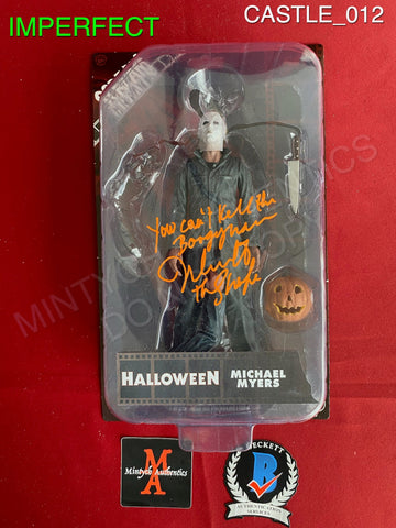 CASTLE_012 - Michael Myers "Scream Greats" 8" Trick or Treat Studios  Figure (IMPERFECT) Autographed By Nick Castle