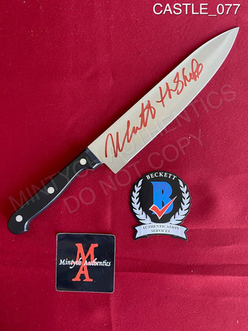 CASTLE_077 - Real 8" Steel Knife Autographed By Nick Castle