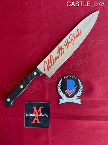 CASTLE_078 - Real 8" Steel Knife Autographed By Nick Castle