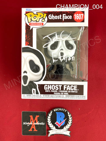 CHAMPION_004 - Ghost Face 1607 Ghost Face Funko Pop! Autographed By Jack Champion