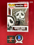 CHAMPION_005 - Ghost Face 1607 Ghost Face Funko Pop! Autographed By Jack Champion