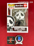 CHAMPION_006 - Ghost Face 1607 Ghost Face Funko Pop! Autographed By Jack Champion