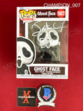 CHAMPION_007 - Ghost Face 1607 Ghost Face Funko Pop! Autographed By Jack Champion