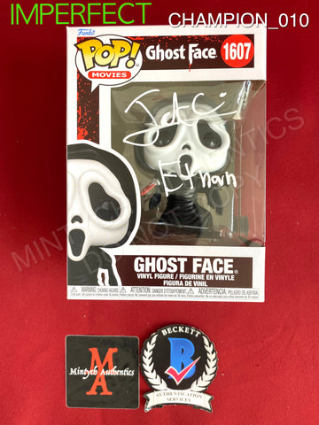 CHAMPION_010 - Ghost Face 1607 Ghost Face IMPERFECT - Funko Pop! Autographed By Jack Champion
