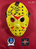 CJ_021 - Jason Voorhees  Friday the 13th Mask Autographed By CJ Graham