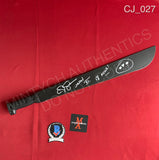 CJ_027 - Black Friday the 13th Steel Machete Autographed By CJ Graham