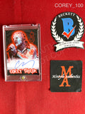 COREY_100 - Corey Taylor Slipknot Trading Card Autographed By Corey Taylor