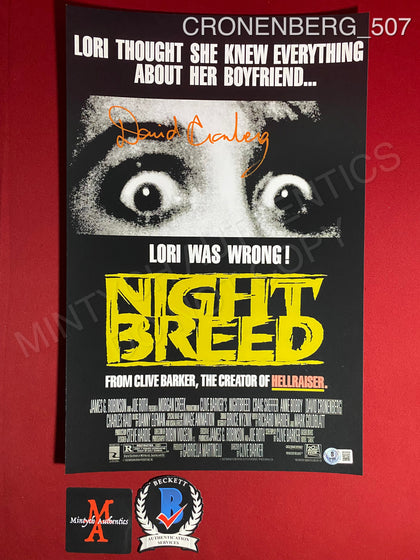 CRONENBERG_507 - 11x17 Nightbreed Photo Autographed By David Cronenberg