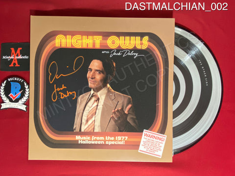 DASTMALCHIAN_002 - Late Night With The Devil Original Soundtrack Pinwheel Variant Vinyl Record Autographed By David Dastmalchian