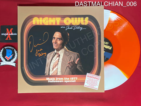 DASTMALCHIAN_006 - Late Night With The Devil Original Soundtrack Orange Variant Vinyl Record Autographed By David Dastmalchian