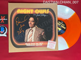 DASTMALCHIAN_007 - Late Night With The Devil Original Soundtrack Orange Variant Vinyl Record Autographed By David Dastmalchian