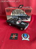 DEATHPROOF_017 - 1971 Chevrolet Nova "Death Proof" 1:18 Scale Diecast Car Autographed By Kurt Russell & Rose McGowan
