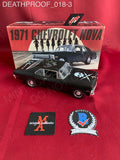 DEATHPROOF_018 - 1971 Chevrolet Nova "Death Proof" 1:18 Scale Diecast Car Autographed By Kurt Russell & Rose McGowan