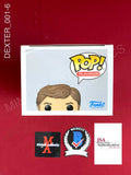 DEXTER_001 - Dexter 1965 Dexter Morgan Funko Pop Autographed By Michael C Hall, Jennifier Carpenter, David Zayas, Erik King & Desmond Harrington