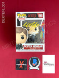 DEXTER_001 - Dexter 1965 Dexter Morgan Funko Pop Autographed By Michael C Hall, Jennifier Carpenter, David Zayas, Erik King & Desmond Harrington