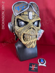 DICKINSON_001 - Iron Maiden "Aces High" Trick Or Treat Studios Mask Autographed By Bruce Dickinson