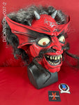 DICKINSON_007 - Iron Maiden "Number Of The Beast" Trick Or Treat Studios Mask Autographed By Bruce Dickinson