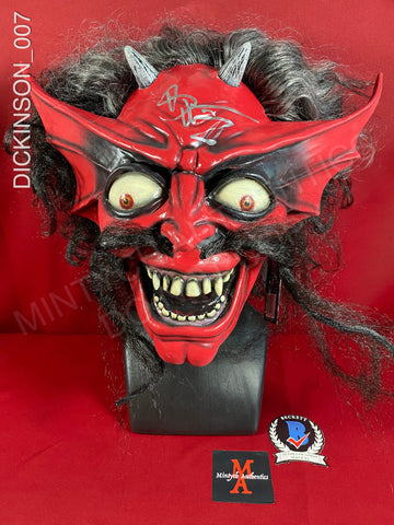 DICKINSON_007 - Iron Maiden "Number Of The Beast" Trick Or Treat Studios Mask Autographed By Bruce Dickinson
