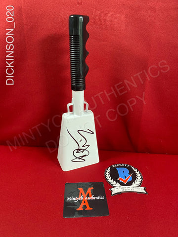 DICKINSON_020 - White Cow Bell Autographed By Bruce Dickinson