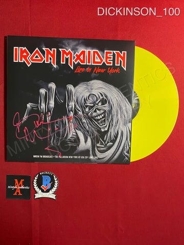 DICKINSON_100 - Iron Maiden "Live In New York" Vinyl Autographed By Bruce Dickinson
