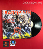 DICKINSON_102 - Iron Maiden "The Number Of The Beast" Vinyl Autographed By Bruce Dickinson
